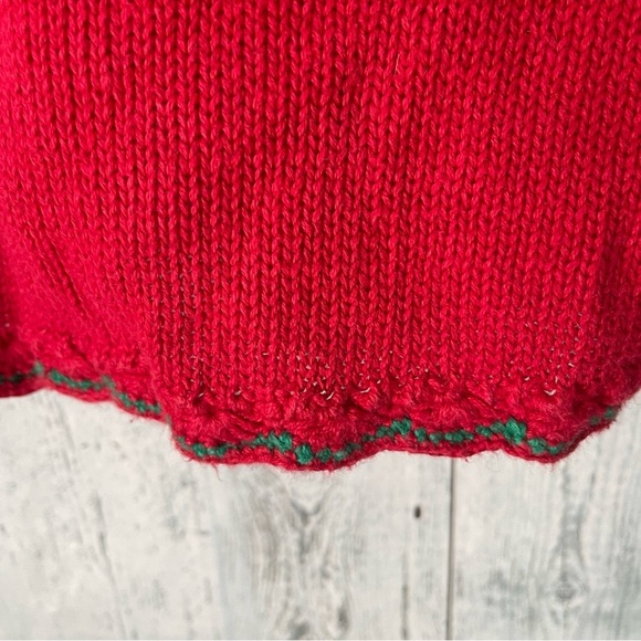 Vintage Work in Process Christmas Tree Cardigan size Large - Picture 5 of 9